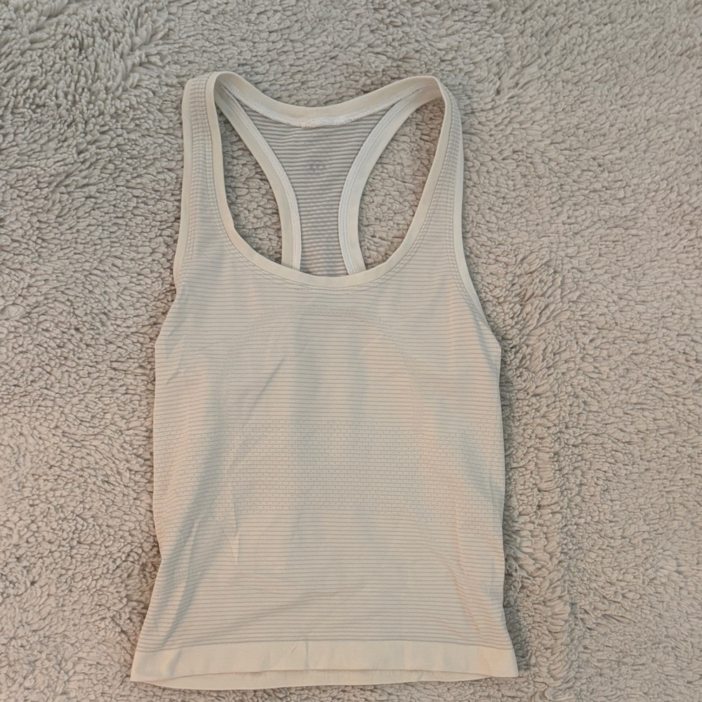 Women's white Lululemon Tank Top